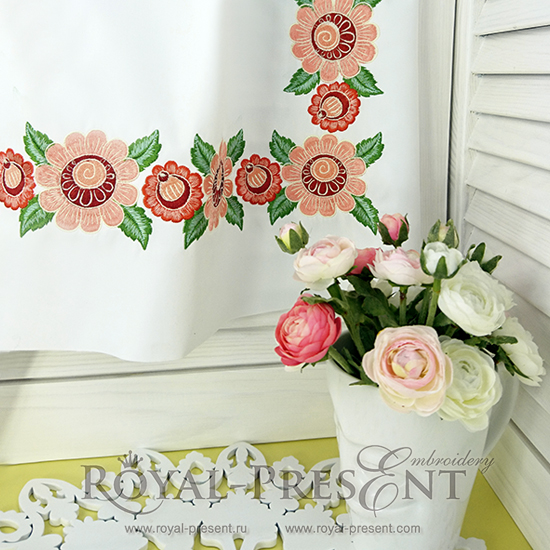 Machine Embroidery Design Russian Folk border Machine Embroidery Design Russian Folk border