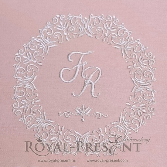 Machine Embroidery Design Decorative frame in Victorian style - 3 sizes