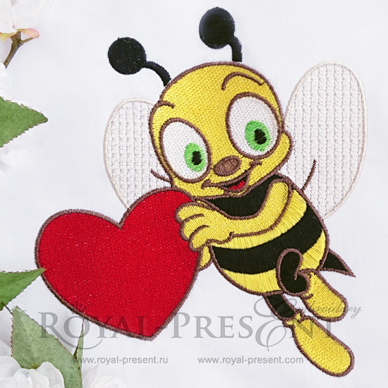 Machine Embroidery Design Cute bee Machine Embroidery Design Cute bee