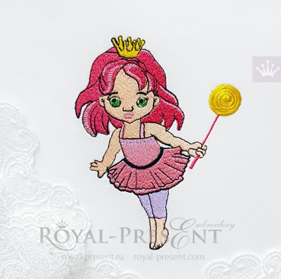 Beautiful Princess Machine Embroidery Design Beautiful Princess Machine Embroidery Design