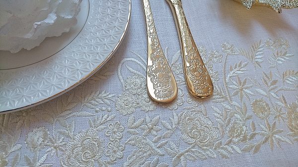 Machine Embroidery Design Garden flowers border