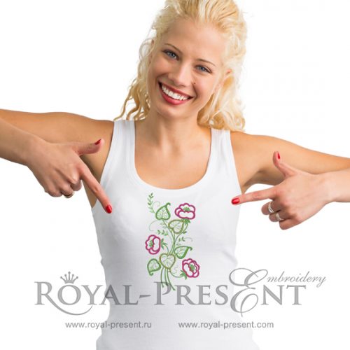 Free Machine Embroidery Design Flowers Free Machine Embroidery Design Flowers