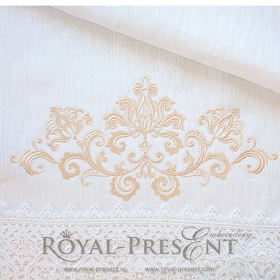 Machine Embroidery Design Vintage Elegant Decor