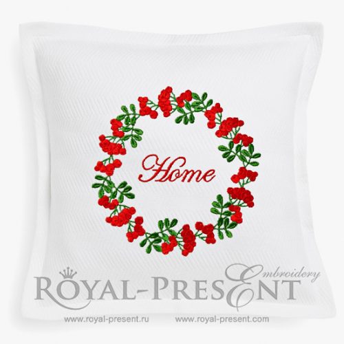 Machine Embroidery Design Rowan Wreath Machine Embroidery Design Rowan Wreath