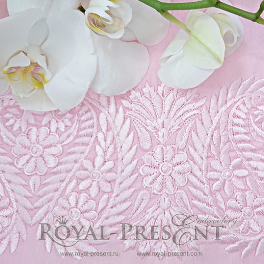 Machine Embroidery Design Indian Lace border