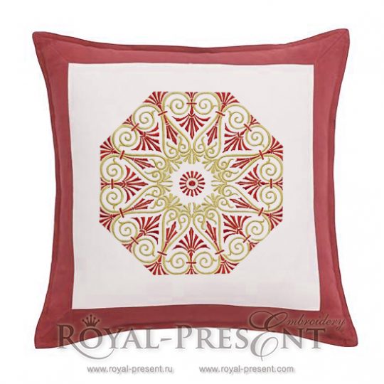 Machine Embroidery Design Greek Ornament Rosetta Machine Embroidery Design Greek Ornament Rosetta