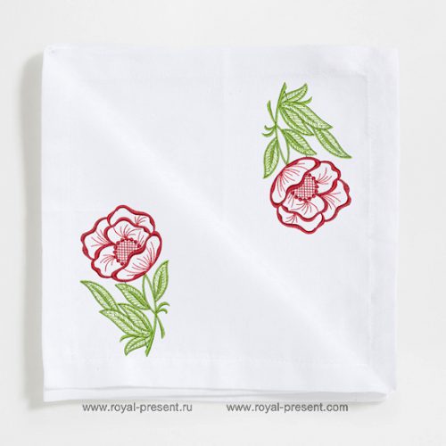 Floral Free Machine Embroidery Design Floral Free Machine Embroidery Design