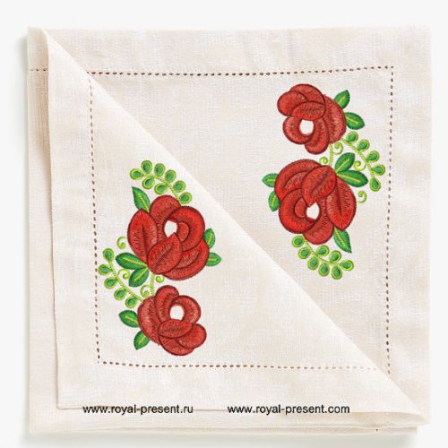 Free Machine Embroidery Design Bouquet Free Machine Embroidery Design Bouquet of red flowers