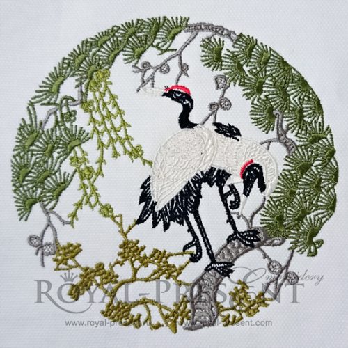 Herons Machine Embroidery Design Herons Machine Embroidery Design