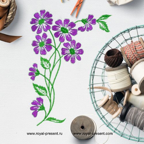 Machine Embroidery Design Wildflowers Machine Embroidery Design Wildflowers