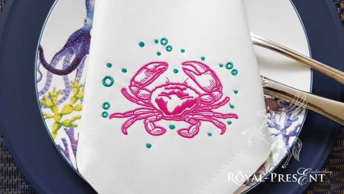 Crab Machine Embroidery Design