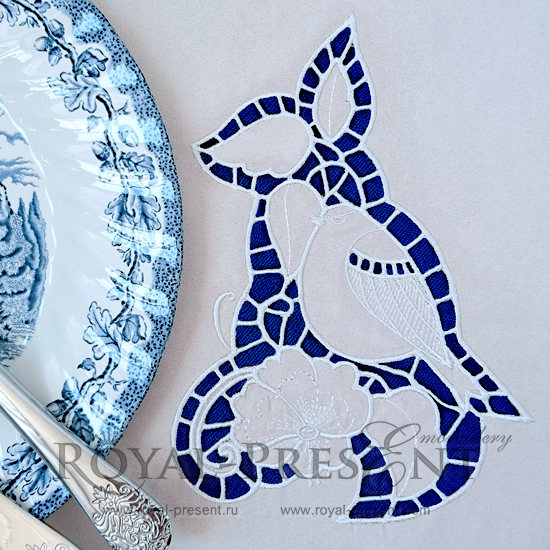 Cutwork Machine Embroidery Design Bullfinch Richelieu Cutwork Machine Embroidery Design Bullfinch Richelieu