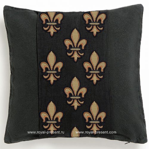 Free Machine Embroidery Design Fleur de lis
