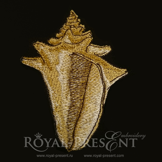 Seashell Machine Embroidery Design