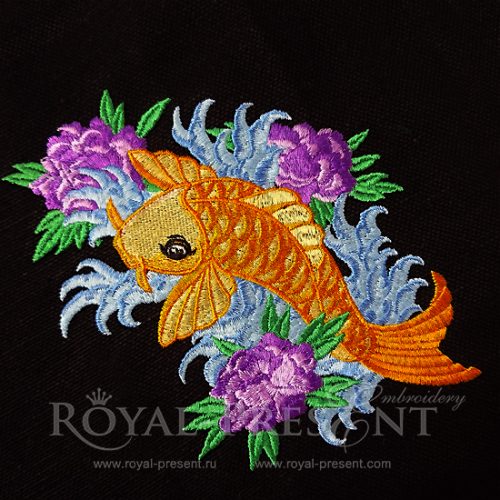 Machine Embroidery Design Tattoo Koi Fish Machine Embroidery Design Tattoo Koi Fish