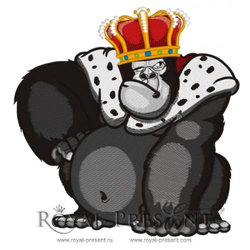 Machine Embroidery Design Formidable monkey