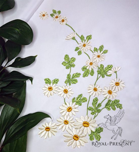 Machine Embroidery Design Daisies Machine Embroidery Design Daisies