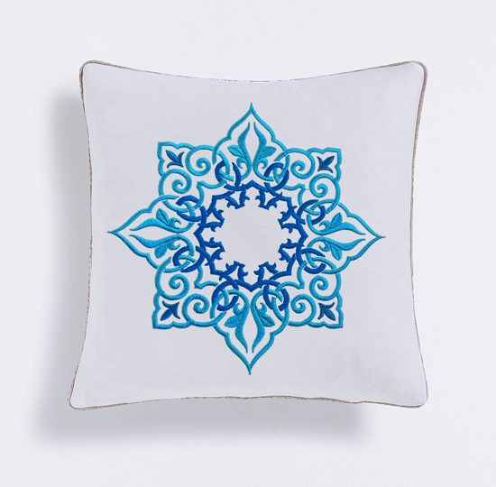 Machine Embroidery Design Persian circle floral ornamental border