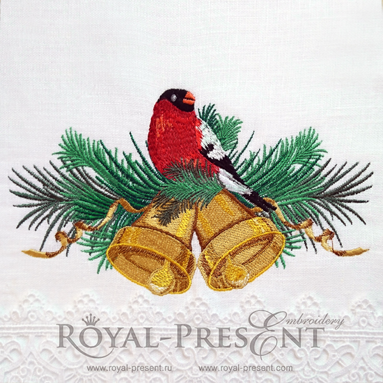 Machine Embroidery Design Bullfinch Machine Embroidery Design Bullfinch