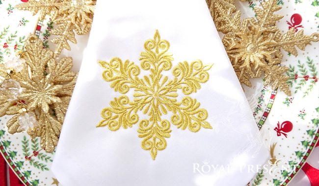 Machine Embroidery Design Christmas snowflake