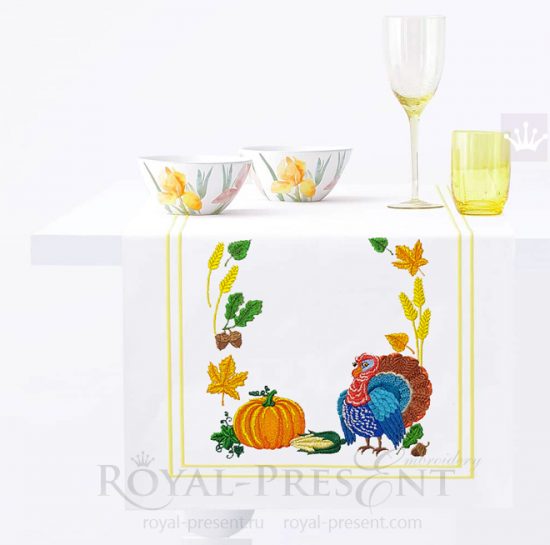 Happy Thanksgiving Machine Embroidery Designs Happy Thanksgiving Machine Embroidery Designs - 5 in 1