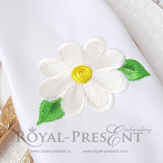 Free Machine Embroidery Design Daisy