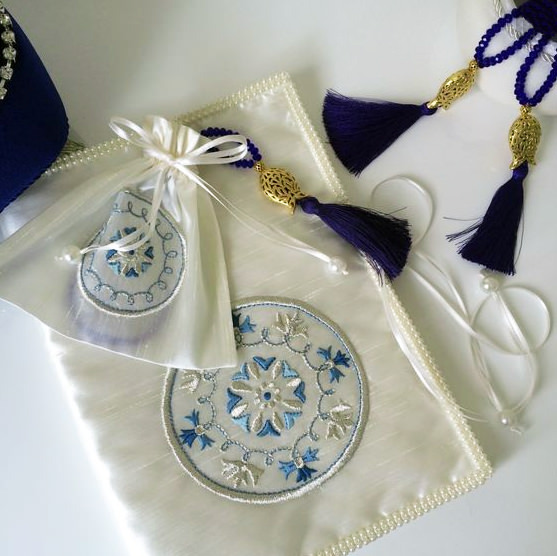 Machine Embroidery Design Round blue ornament Machine Embroidery Design Round blue ornament