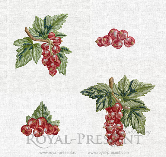 Machine Embroidery Designs Red currants Machine Embroidery Designs Red currants