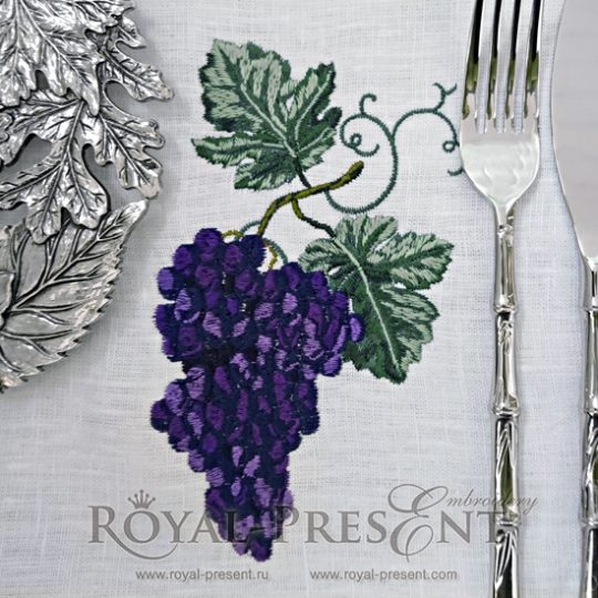 Machine Embroidery Design Grapes Machine Embroidery Design Grapes