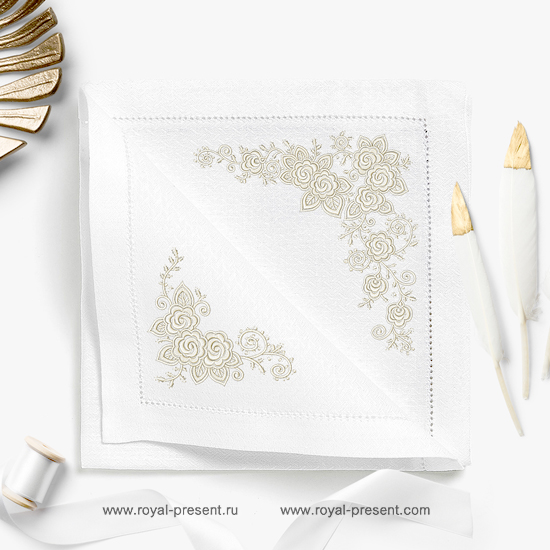 Set of Machine Embroidery Designs Lace Roses Set of Machine Embroidery Designs Lace Roses