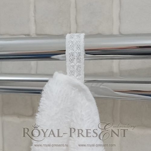 FSL Machine Embroidery Design Loop towel FSL Machine Embroidery Design Loop towel