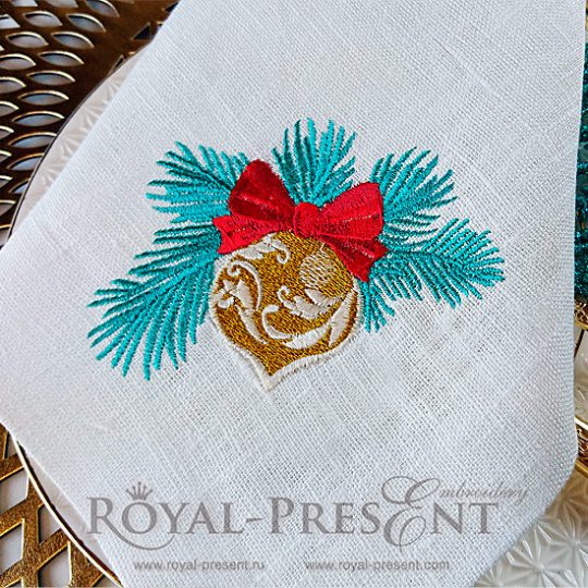 Machine Embroidery Design Christmas tree toy