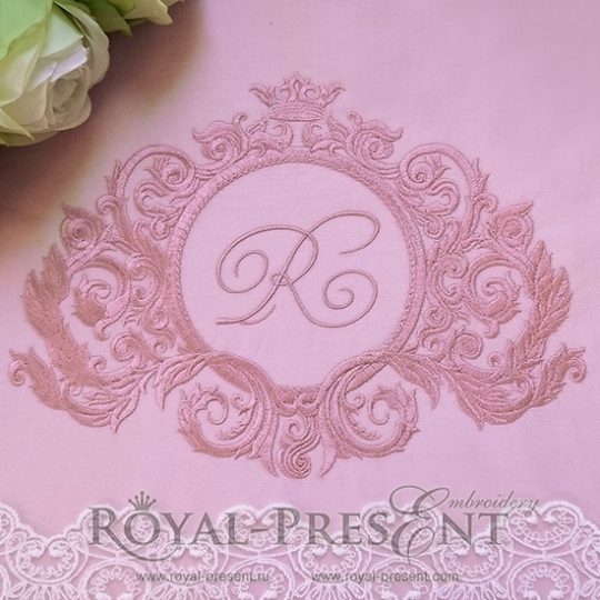 Machine Embroidery Designs Vintage baroque frame