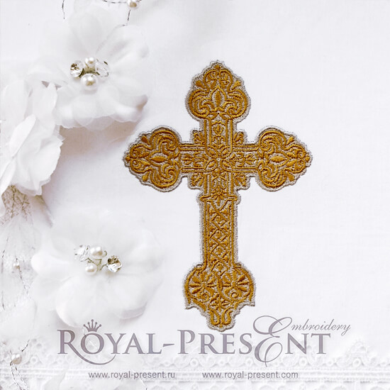 Machine Embroidery Design Beautiful ornate cross Machine Embroidery Design Beautiful ornate cross