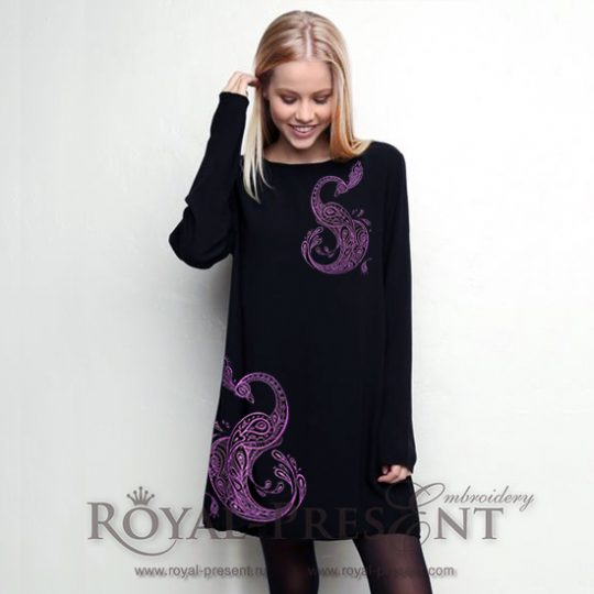 Machine Embroidery Design Beautiful Peacock - 6 sizes Machine Embroidery Design Beautiful Peacock - 6 sizes