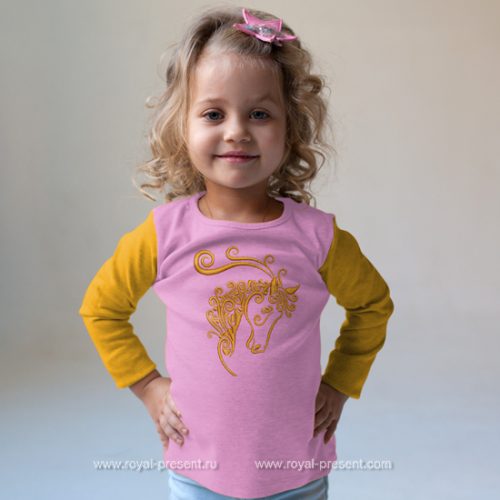 Machine Embroidery Design Ornate Horse head Machine Embroidery Design Ornate Horse head