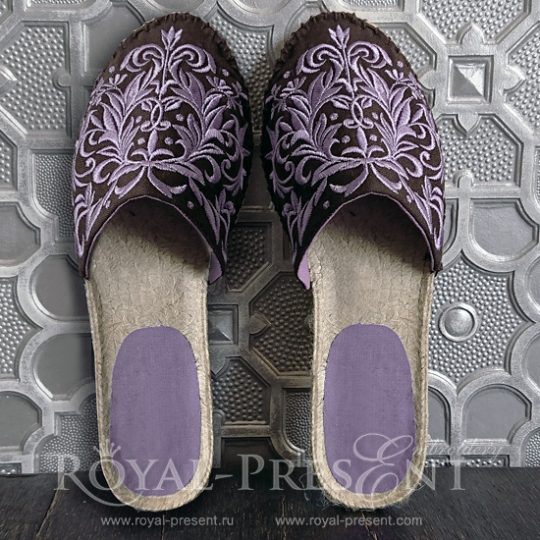 Machine Embroidery Design for Elegant Espadrilles Machine Embroidery Design for Elegant Espadrilles