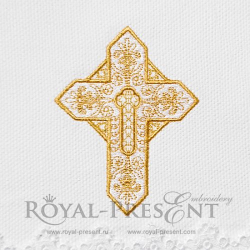 Machine Embroidery Design Beautiful Cross