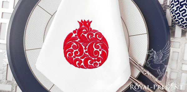 Ornate Garnet machine embroidery design Ornate Garnet machine embroidery design