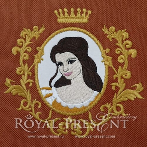 Machine Embroidery Design Princess Belle