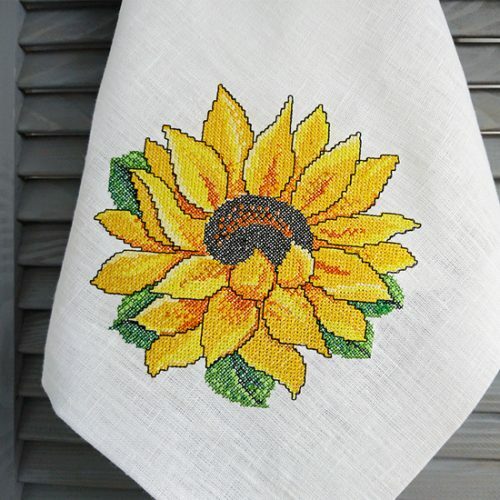 Cross-stitch Machine Embroidery Design Sunflower