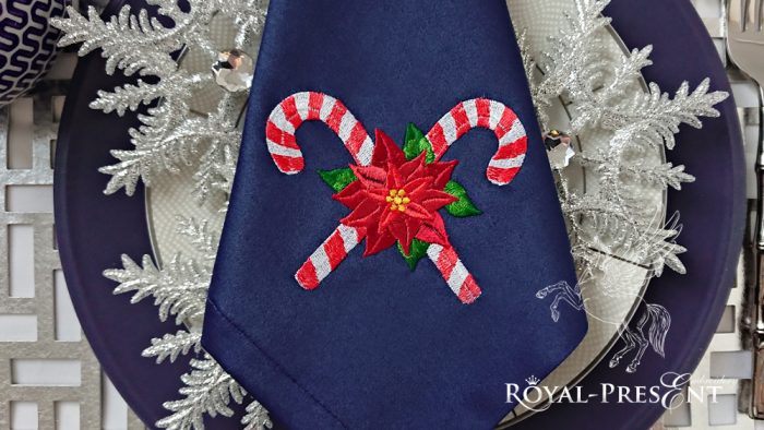 Christmas Lollipops Machine Embroidery Design