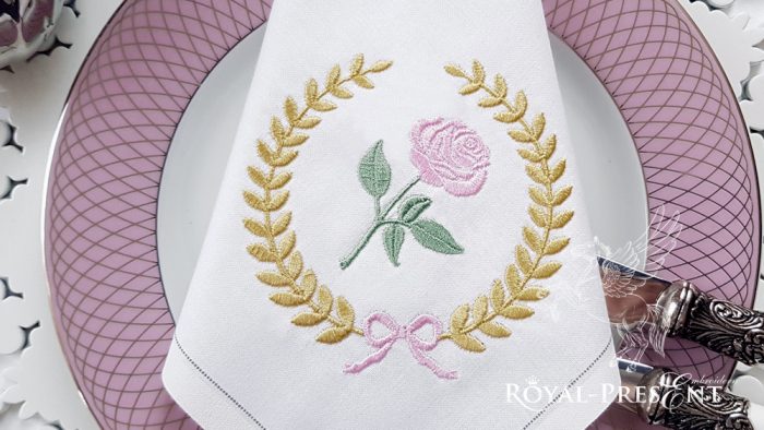 Free Machine Embroidery Design Classic Rose Free Machine Embroidery Design Classic Rose