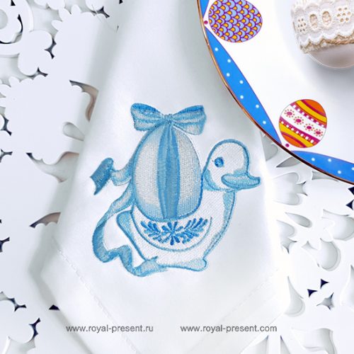 Easter Duck Machine Embroidery Design Easter Duck Machine Embroidery Design