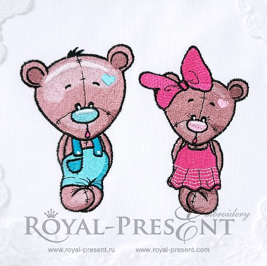 Machine Embroidery Designs Bear cubs Machine Embroidery Designs Bear cubs