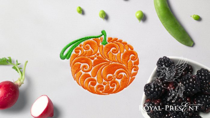 Ornate Mandarin Machine Embroidery Design Ornate Mandarin Machine Embroidery Design