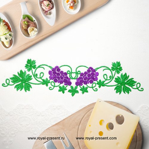 Grapes Digital Embroidery Pattern - 3 sizes Grapes Digital Embroidery Pattern - 3 sizes