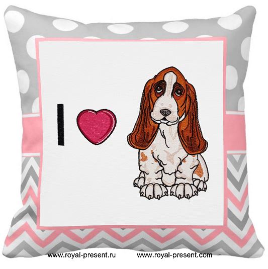 Basset Hound Machine Embroidery Design Basset Hound Machine Embroidery Design