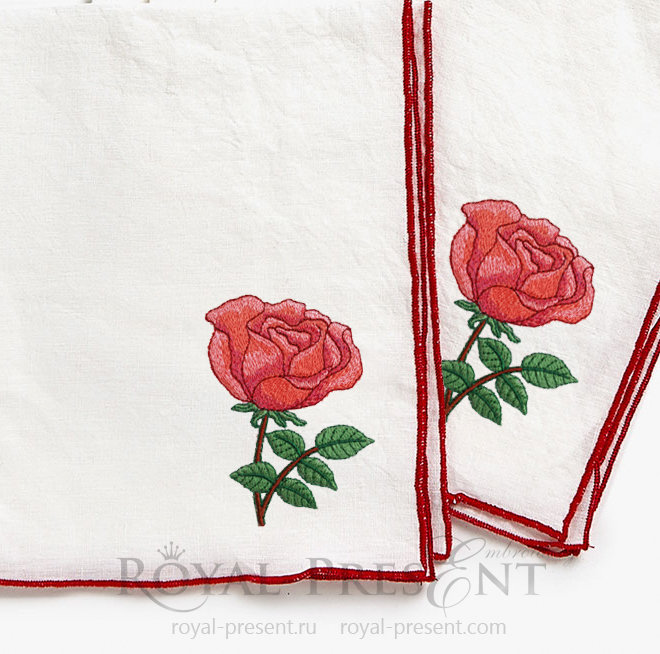 Rose Free Machine Embroidery Design Rose Free Machine Embroidery Design