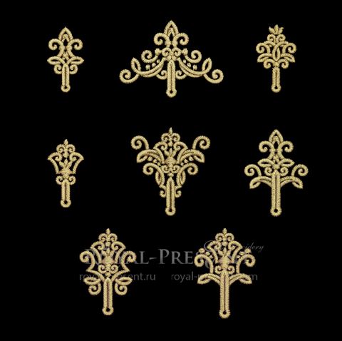 Rococo Buttonholes Machine Embroidery Designs Rococo Buttonholes Machine Embroidery Designs